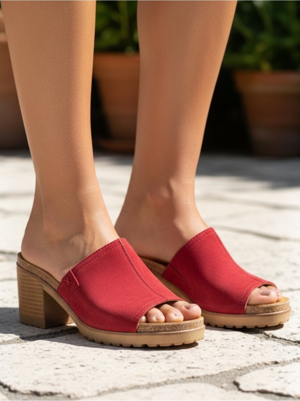 ZODIAC Suede Lissa Clogs Sandals